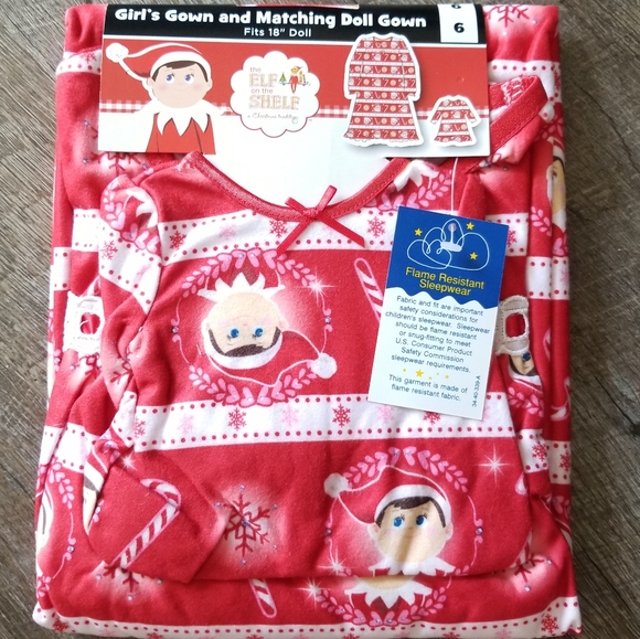 Other - 🍒NWT🍒 ELF ON THE SHELF PJ & MATCHING DOLL GOWN